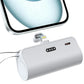 Fast Charging Mini Portable Charger 5000 mAh for IPhone, Built-in cables