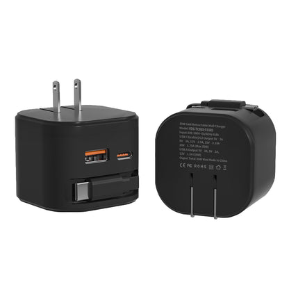 35W Retractable GaN Charger