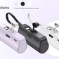 Fast Charging Mini Portable Charger 5000 mAh for IPhone, Built-in cables