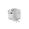 35W Retractable GaN Charger - White