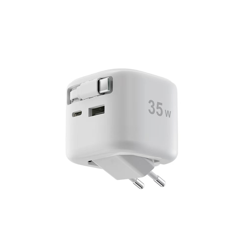 35W Retractable GaN Charger