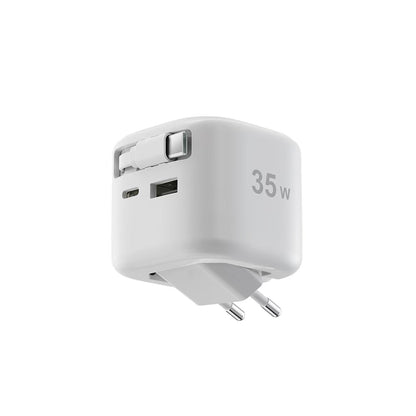 35W Retractable GaN Charger