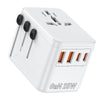 25W Universal GaN Travel Adapter - White