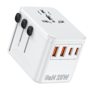 25W Universal GaN Travel Adapter
