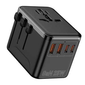 25W Universal GaN Travel Adapter