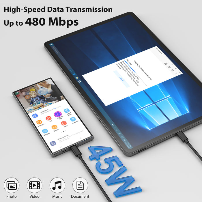 45W USB-C Fast Charger For Samsung